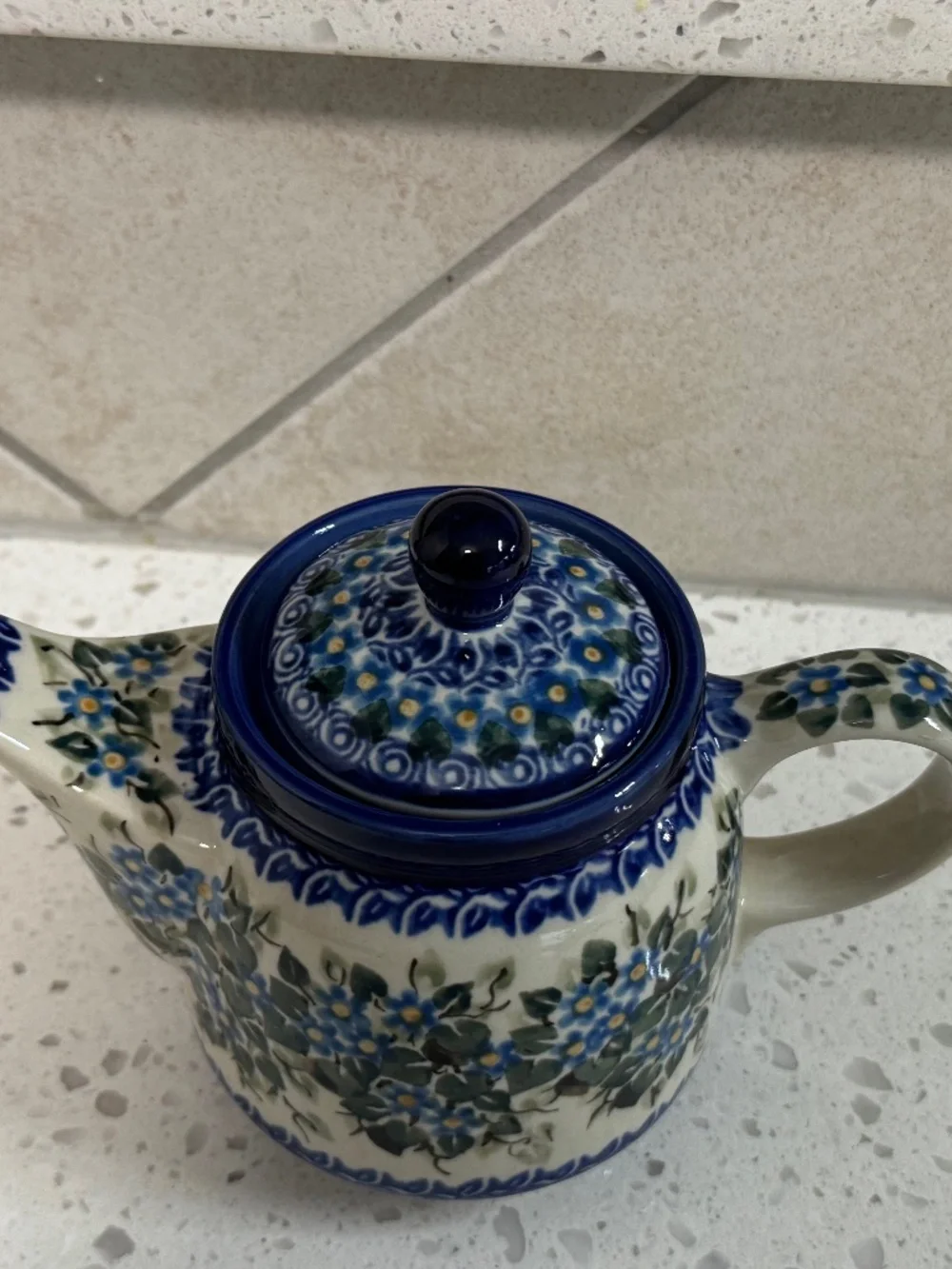 Polish Pottery Unikat Small Teapot